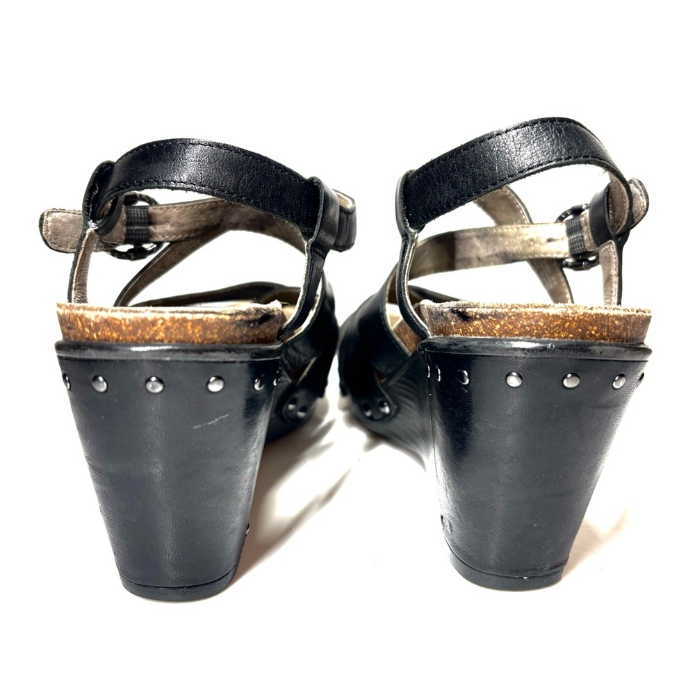 DANSKO Frida Leather Wedge Sandal Size 37 - Picture 4 of 8